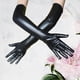thumbnail image 5 of Guantes de Cuero Hugo Guantes Largos Elásticos 21 pulgadas Negro, 5 of 7