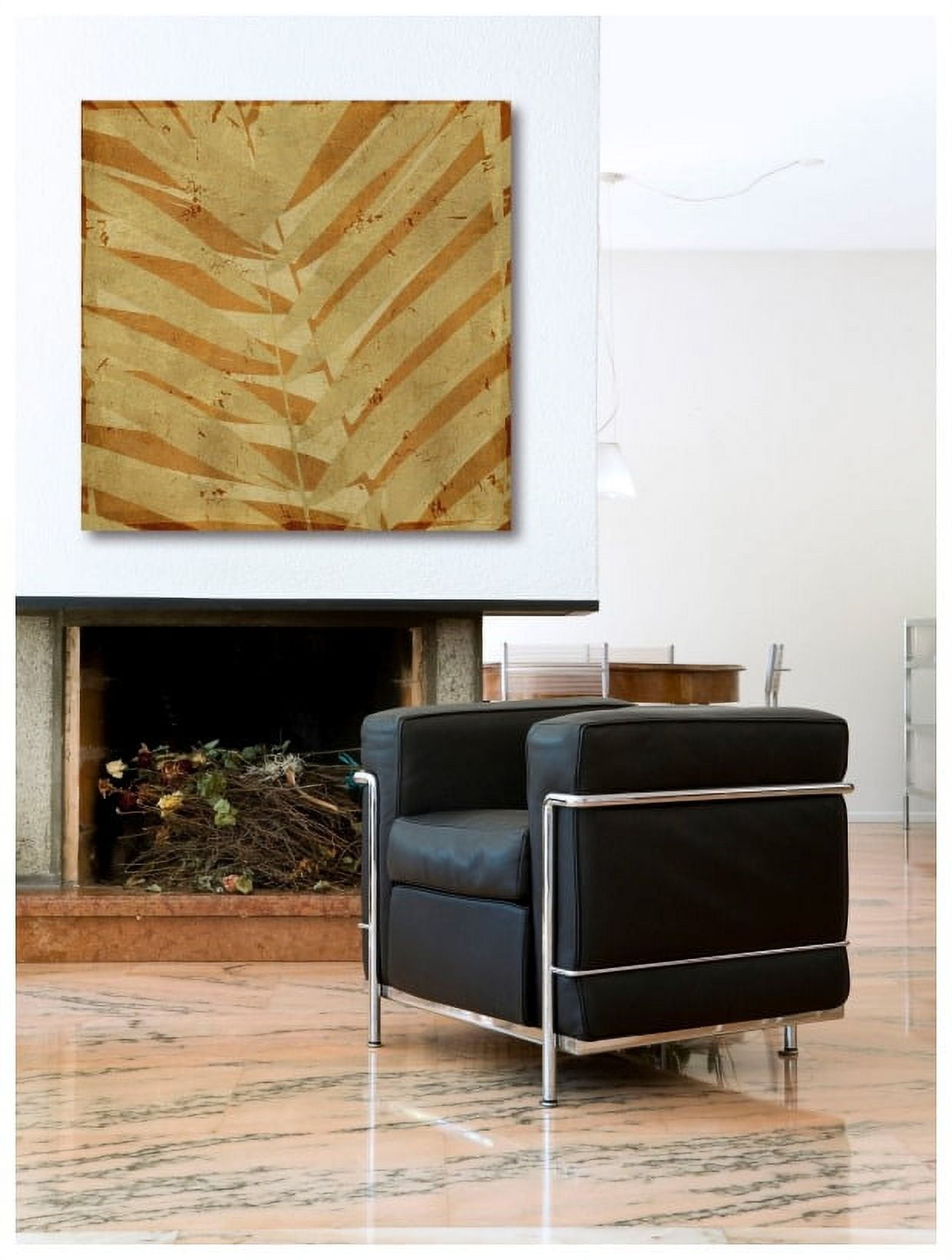 "Palm Fossil II" Painting Print on Wrapped Canvas