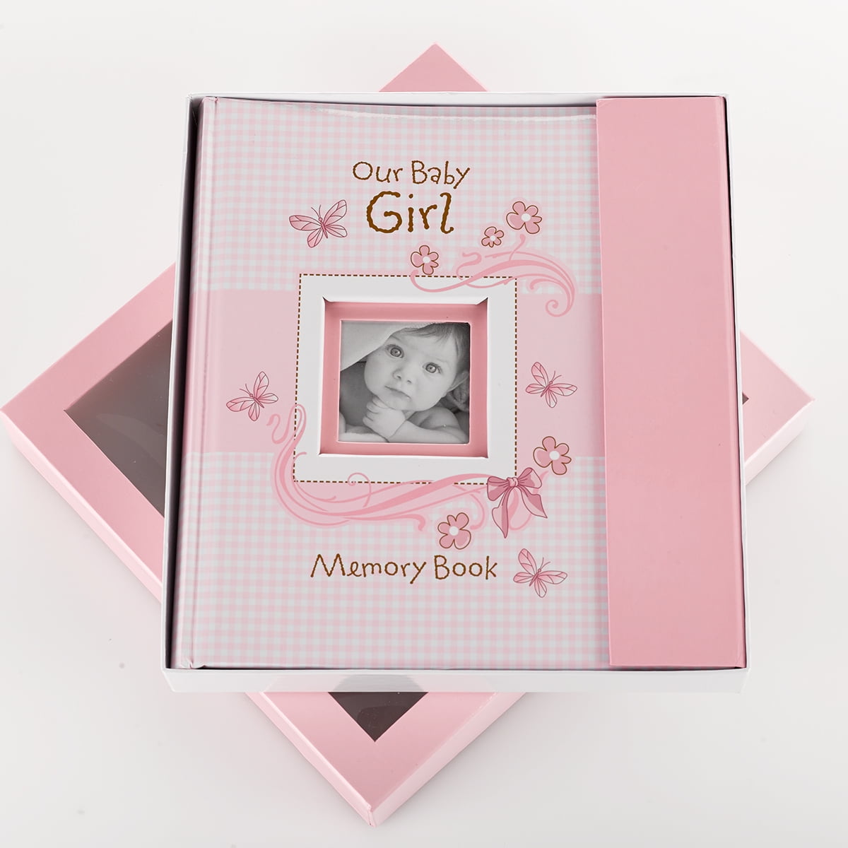 Christian Art Gifts Girl Baby Book of Memories Pink Keepsake Photo