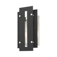 thumbnail image 2 of 21772-04-Livex Lighting-Utrecht - 14 One Light Outdoor Wall Lantern Black/Brushed Nickel Finish, 2 of 11