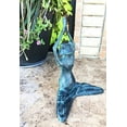 thumbnail image 2 of Large 16.5" Tall Aluminum Meditating Yoga Frog Toad Decorative Outdoor Statue, 2 of 4