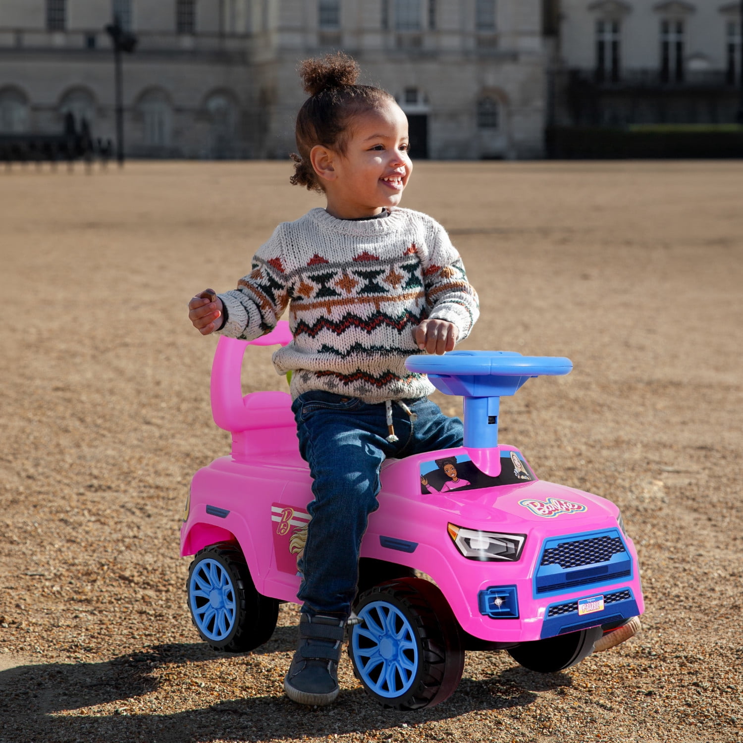 Barbie Foot to Floor Ride on Vehicle for Girls with Interactive Features