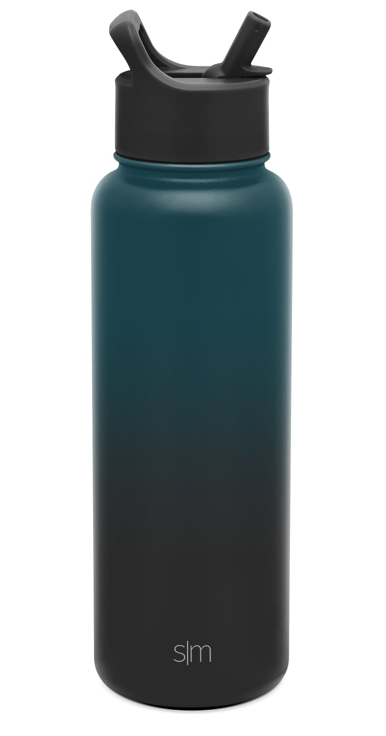 Home Smart 22 Ounce Slim Plastic Water Bottles with Flip Lid
