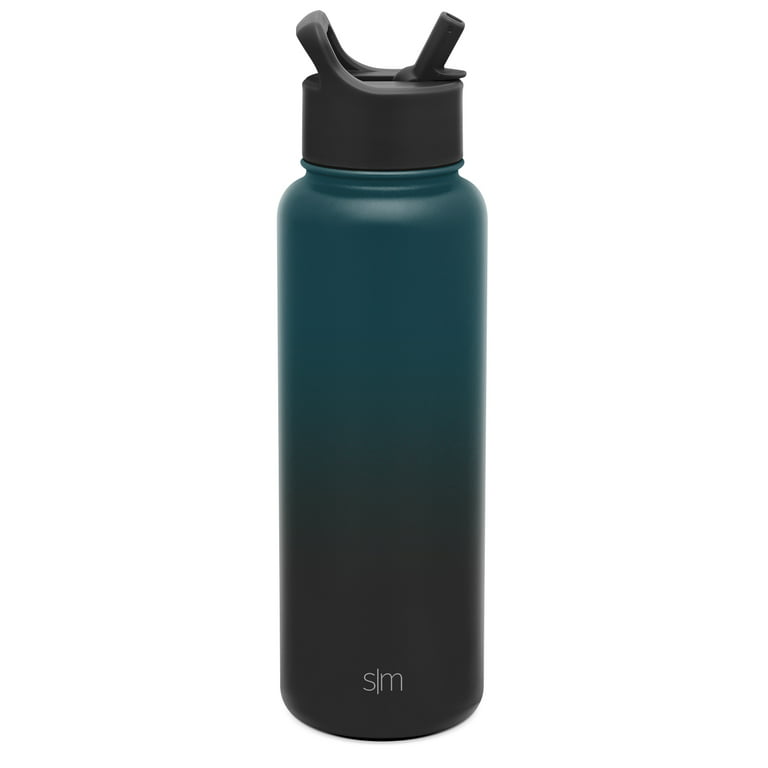 Simple Modern 40 oz Insulated Cup Reusable Stainless Steel Water Bottle  Tumbler with Handle and Straw Lid (Deep ocean)
