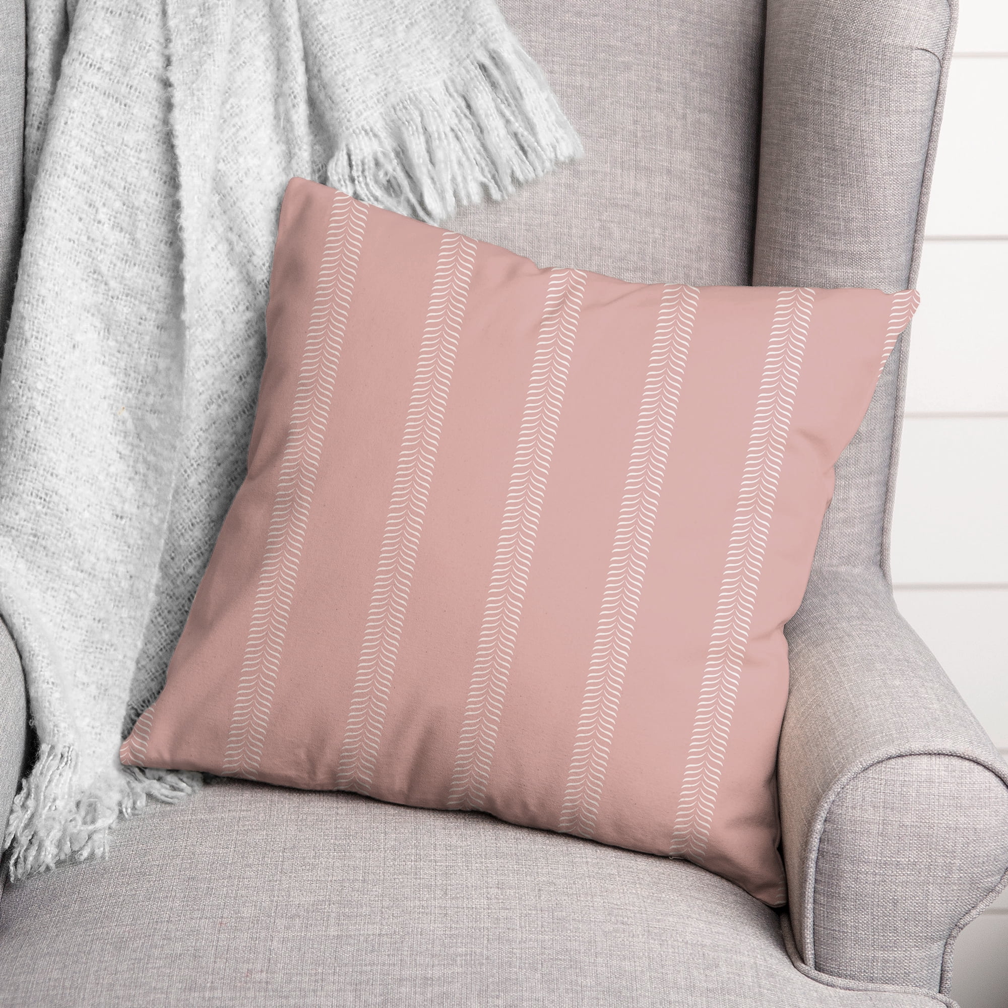 Creative Products Pink Lines 20 x 20 Indoor / Outdoor Pillow