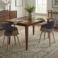 thumbnail image 4 of Simpli Home Colby 60 inch x 36 inch Rectangle Contemporary Modern Dining Table in Walnut, 4 of 12