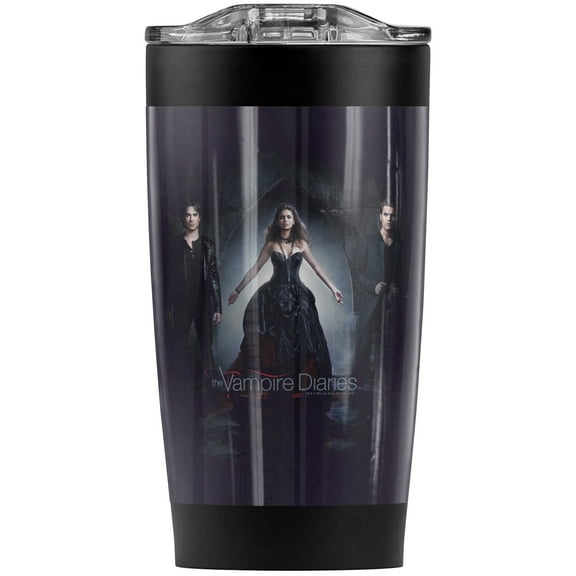 Vampire Diaries/Bring It On Stainless Steel Tumbler 20 oz Coffee Travel Mug/Cup, Vacuum Insulated & Double Wall with Leakproof Sliding Lid | Great for Hot Drinks and Cold Beverages