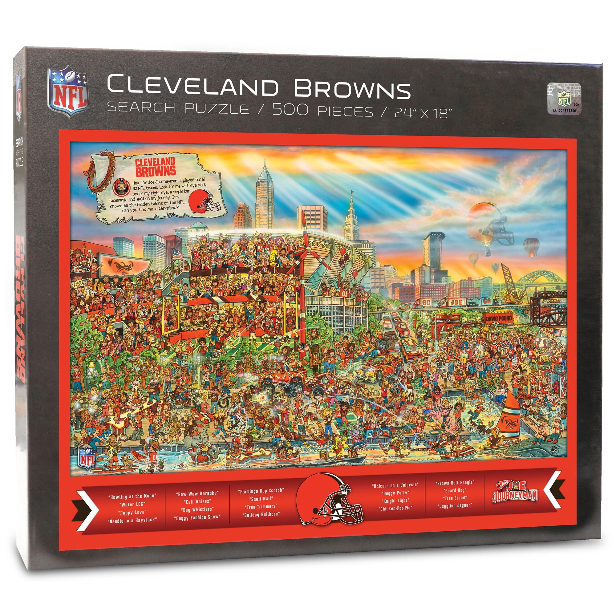 YouTheFan NFL Cleveland Browns Joe Journeyman Puzzle - 500 PC
