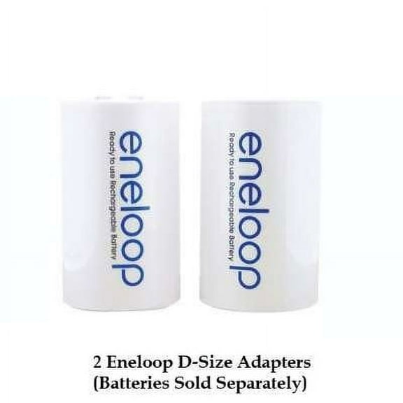 Sanyo Eneloop Spacer Pack: 2 D-size Adapters [Hassle Free Packaging]