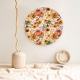 thumbnail image 5 of Balery Sunflowers Pumpkins And Autumn Leaves Print Bone China Decorative Plate Ceramic Dinner Plates Art Crafts with Display Stand-7in, 5 of 6
