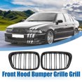 thumbnail image 2 of Unique Bargains No.51137005837/51137005838 Front Hood Bumper Grille Grill for BMW 5 Series Left and Right 1 Pair, Black, 2 of 6