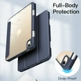 thumbnail image 4 of JETech Case for iPad mini (A17 Pro, 2024 Model, 7th Generation) / mini 6 (2021 Model, 6th Generation) with Pencil Holder, Clear Back Shell Slim Stand Tablet Cover, Auto Wake/Sleep (Navy), 4 of 7
