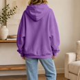thumbnail image 5 of Women’s Oversized Hoodie Sweatshirt Casual Loose Fit Pullover Hooded Sweatshirt Long Sleeve Tops Solid Color Basic Hoodie Sweatshirt for Fall Winter, 5 of 6