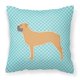 thumbnail image 1 of Caroline's Treasures BB3771PW1414 Bullmastiff Almohada decorativa azul con tablero de ajedrez, 14 x 14, multicolor Caroline's Treasures BB3771PW1414, 1 of 1