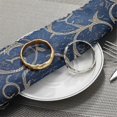 thumbnail image 3 of 6Pcs Napkin Ring Metal Napkin Ring Set Napkin Buckles Holder Table Decor for Wedding, Party, Ramadan, Banquet, 3 of 5