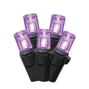 Way to Celebrate Halloween 50-Count Indoor Outdoor Purple LED Large Ultra Burst Lights, with AC Adaptor, 120 Volts