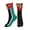 1 Black, variant on Men's Flag Of Mozambique Novelty Athletic Socks Women's Digital Printing Funky Patterned Crew Socks