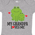 thumbnail image 4 of Inktastic Grandpa Loves Me Frog Boys or Girls Baby Bodysuit, 4 of 5