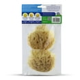 thumbnail image 2 of Baby Buddy Natural Baby Bath Sponge 4in Ultra Soft Premium Sea Wool Sponge Soft on Tender Baby Skin, Biodegradable, 2pk, 2 of 8