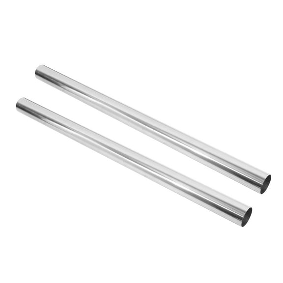Unique Bargains 2pcs Straight 2.5" OD 40" Length DIY Custom Mandrel Exhaust Pipe 2.5 Inch Tube Pipe T304 Stainless Steel