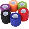thumbnail image 2 of Woeilo Bandages Élastiques Auto-Adhésifs 6 Rouleaux 7.5cm x 450cm Rouge Application Facile pour Usage Temporel Rouge 450.00X7.50X0.10CM, 2 of 2
