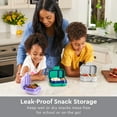 thumbnail image 3 of Bentgo Kids Snack - 2 Compartment Leak-Proof Bento Box Container for Snacks and Small Meals, Easy-Open Latch, Dishwasher Safe, BPA-Free for School, Daycare, & Sports - Ideal for Ages 3+ (Gray), 3 of 9