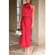 thumbnail image 2 of Vestido PRETTYGARDEN 2025 de Verano sin Mangas de Satén Rojo XXL, 2 of 8