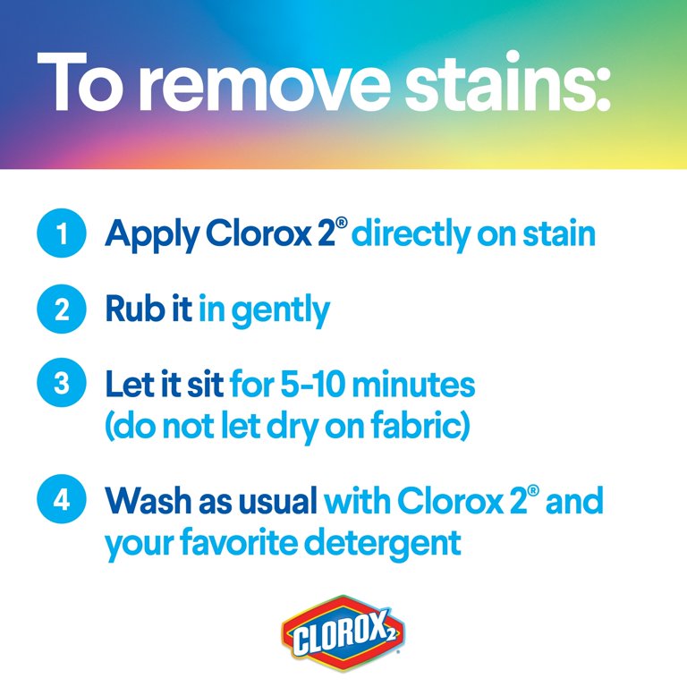 Clorox 2 Laundry Stain Remover and Color Booster, Lavender, 33