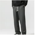 thumbnail image 2 of Kiplyki Mens Sports Pant Flash Deals Heavy Solid Color Straight Leg Wide Leg Casual Pants, 2 of 5
