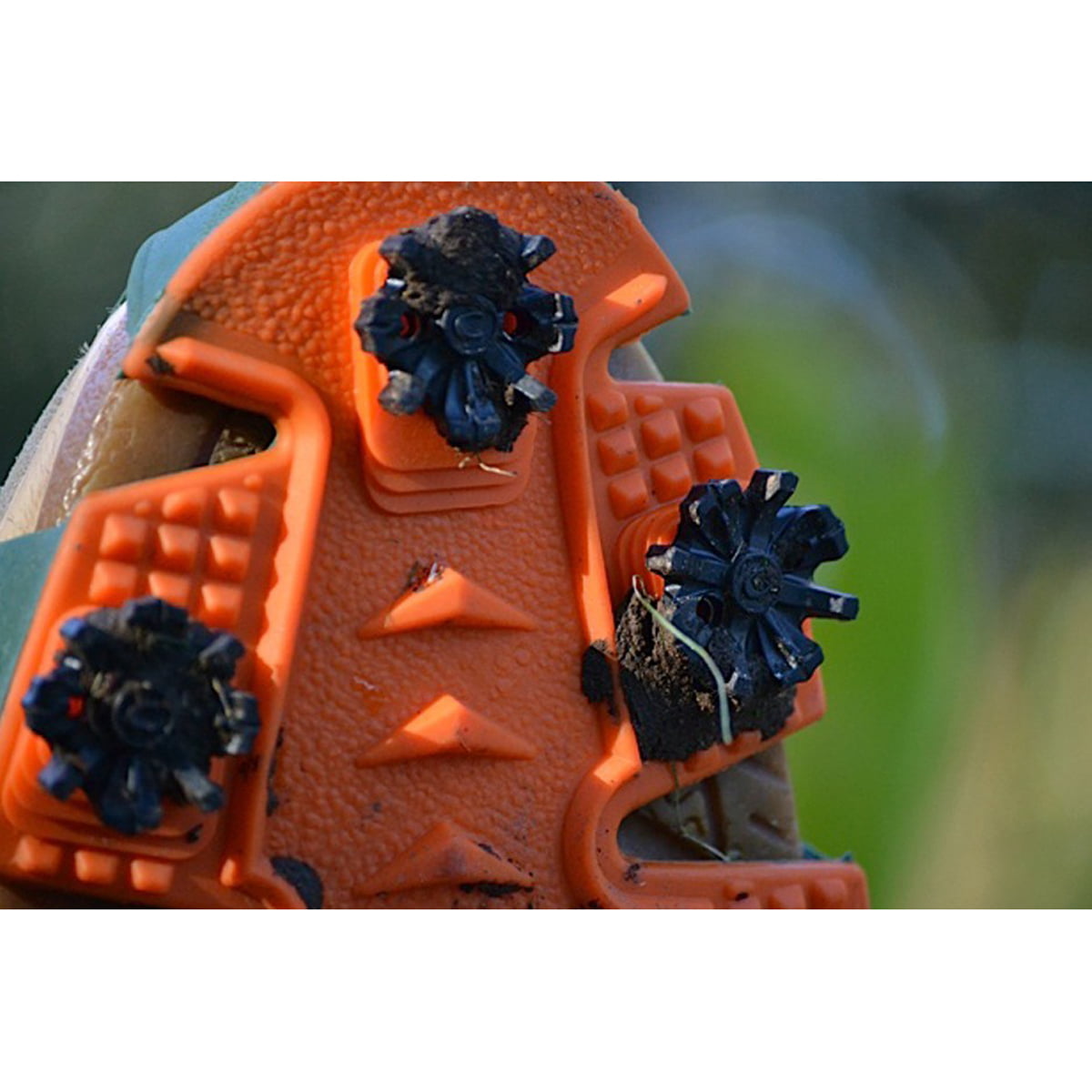 Green//Orange STABIL Turf Lightweight Removable Job Safety Traction Cleats