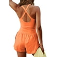 thumbnail image 2 of Mono deportivo de una pieza para mujer, pantalones cortos de gimnasio, ropa deportiva con bolsillo trasero con cremallera, 2 of 4