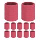 thumbnail image 1 of Uxcell 12PCS Bandas de Sudor Deportivas, Muñequeras de Algodón Absorbentes para Entrenamiento/Baloncesto/Correr [Rojo Rosa, 8cm de Ancho], 1 of 7