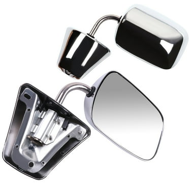 CCIYU Door Mirror Left Driver Side/Right Passenger Side Pair Set Manual Stainless Mount Folding Chrome fit for1973-91 For Chevy/For Chevy For GMC Jimmy Suburban C10 20 30/C/K1500 2500 3500/C15 25 35