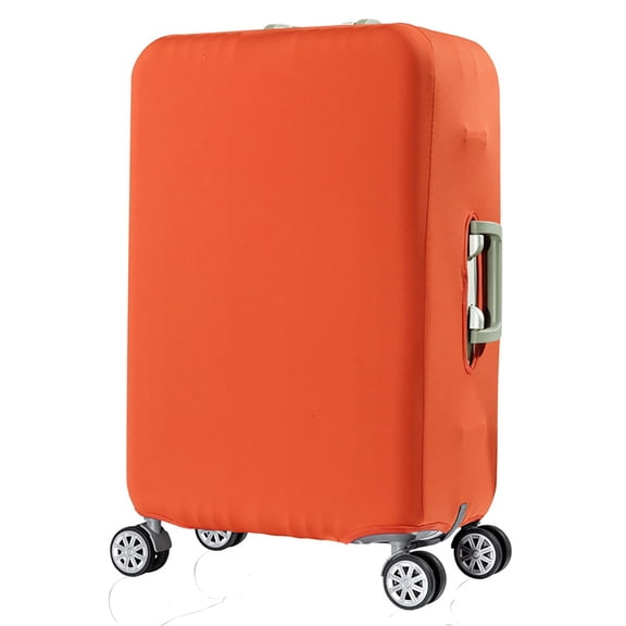 dgysar Elastic Luggage Cover -- Stretchable Polyester Suitcase Protector with Secure Buckle for 20-32 Inch Trunk Scratch Resistance Orange