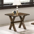 thumbnail image 5 of Furniture of America Bradden Transitional Solid Wood End Table in Walnut, 5 of 7
