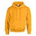 thumbnail image 2 of Gildan Men's Rib Knit Pouch Pocket Hooded Sweatshirt, Gold, XXX-Large, 2 of 4
