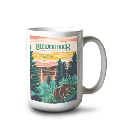 

15 fl oz Ceramic Mug Blowing Rock North Carolina Explorer Series Dishwasher & Microwave Safe