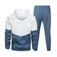 thumbnail image 3 of Letdown Men's Tracksuits 2 Piece Outfit Long Sleeve Full Zip Jackets Casual Sports Outfits Casual Athletic Jogging Warm Up Sets (Blue, S), 3 of 3