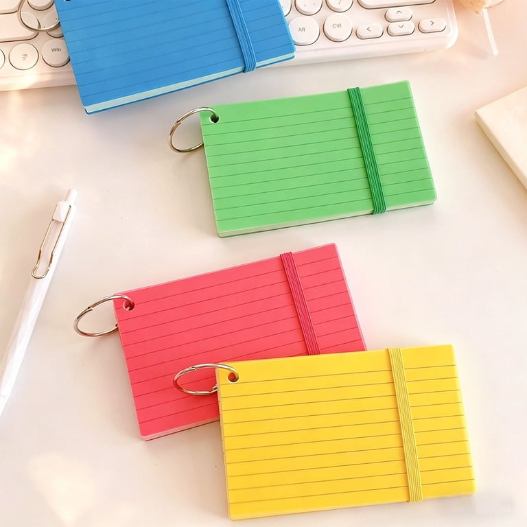 flash card binder 400 Sheets Kraft Paper Flashcards with Binder Rings