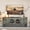Black Gray-Without Fireplace, variant on Hemvt 58" Fireplace TV Stand for 65 Inch TV, Entertainment Center with Storage, Faux Stone Media Console for Living Room, Cherry