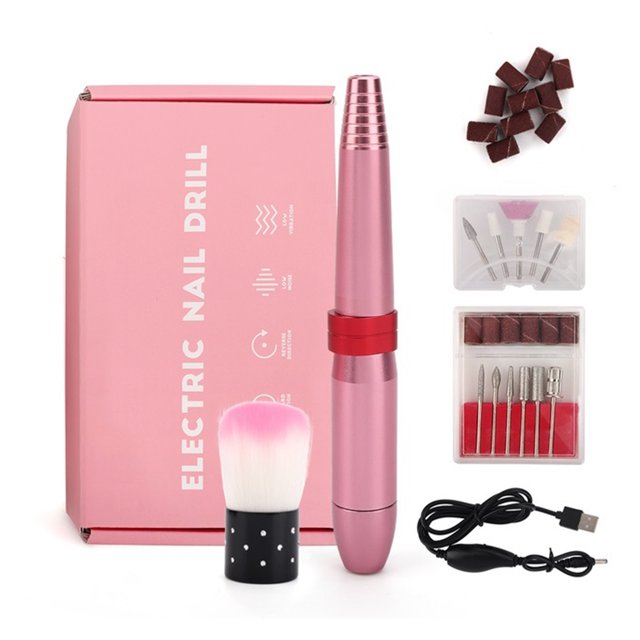 2000RPM Rechargeable Nail Drill Machine, Portable Cordless Nail Drill, Professional Gel Polish Remover, Milling Cutter For Manicure ,Easy to Use