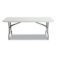 thumbnail image 3 of Alera Resin Rectangular Folding Table, Square Edge, 72w x 30d x 29h, Platinum -ALE65600, 3 of 6