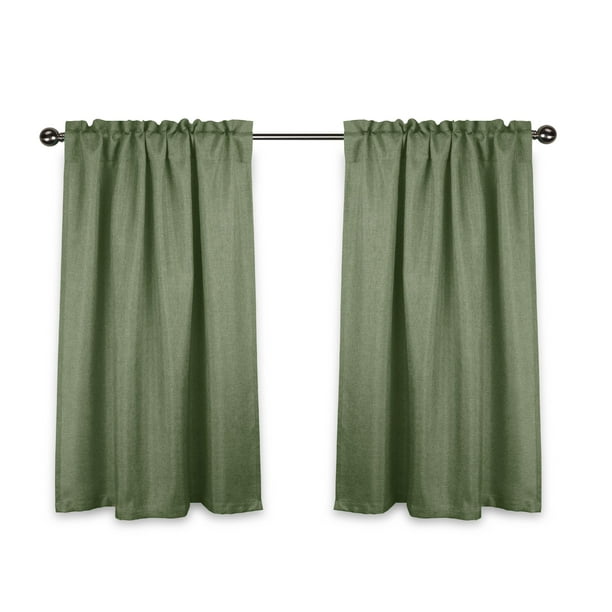 Semi Sheer 36 Inch Cafe Curtains, 36 Inch Long Cafe Curtains