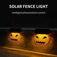 thumbnail image 6 of Hvmvliv Halloween Solar Lights Evil Pumpkin Lights Halloween Garden Fence Steps LED Lights Halloween Decorations Yellow, 6 of 9