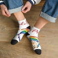 thumbnail image 3 of Pofeuu Lgbt Gnome Print 30cm Socks, Adult Running Hiking Socks for Youth and Adult, 3 of 7