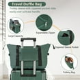 thumbnail image 4 of Luggage Sets 3 Piece Lightweight Hardside Rugged Travel Suitcase with Wheels, 22” x 14” x 9” Airline Approved, TSA Lock, Green, 4 of 9