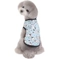 thumbnail image 1 of Ropa de verano para perros, camiseta para cachorros, chaleco bonito para perros pequeños, chaleco con estampado de oso y gato, camiseta suave para perros, ropa para perros, azul, 1 of 4