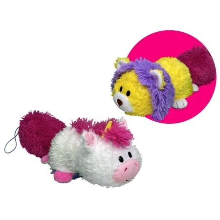 FlipaZoo Magic Tails White Unicorn to Lion 11in Plush Toy