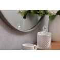 thumbnail image 5 of Home Decorative Metal Frame Round Mirror With Decorative Hook 32" Grey, 5 of 6