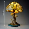 thumbnail image 6 of JUNWELL Vintage Resin Mushroom Table Lamp Plant Flower Series Snail Octopus Colorful Retro Night Light TYPE-B, 6 of 10